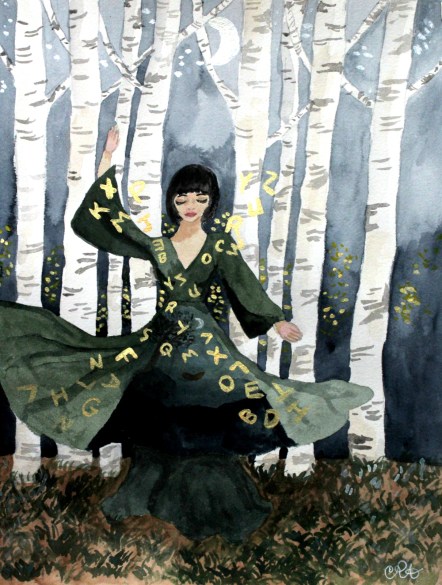 The Word Wrangler by Cindy Adelle Richard, Illustration, Art, Forest